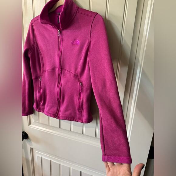 🌄NORTH FACE💗 Women’s Fuchsia Pink Agave Fleece Jacket 💝 (medium) - Picture 6 of 17